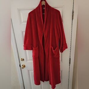 Charter Club Women's Red Plush Robe